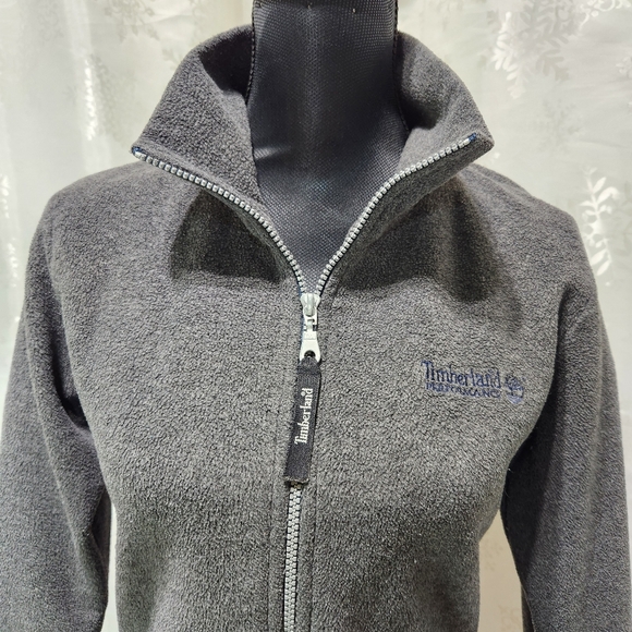 TIMBERLAND Lightweight Gorp Grey Fleece Full Zip Layer Jacket (S) - Picture 3 of 12